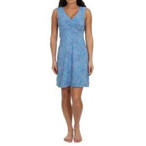 Patagonia Medium Blue Porch Song Patterned Dress
